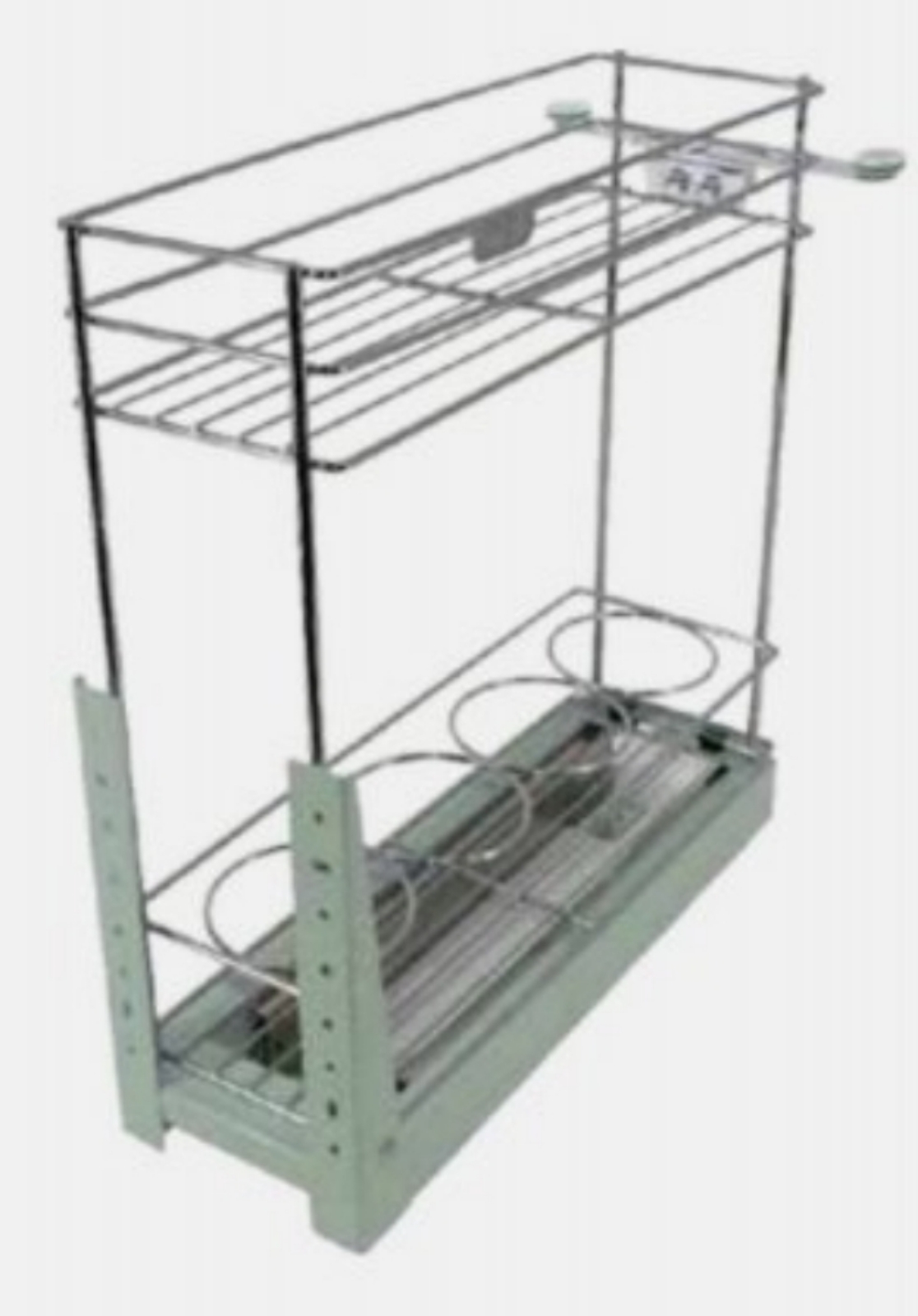 TWO LAYERS FUNCTION PULL OUT BASKET