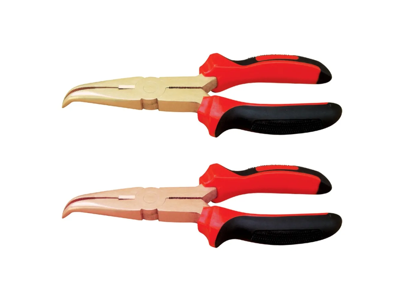 EXCELMANS 2551A Non-Spark Pliers, Round Plier 45 Degree Bent