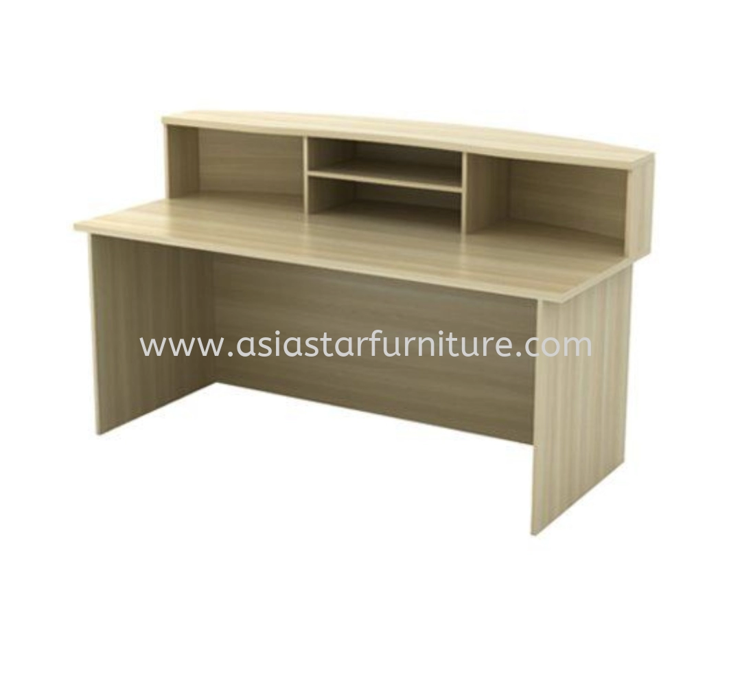 EXTON CURVE RECEPTION COUNTER TABLE C/W CABINET SET