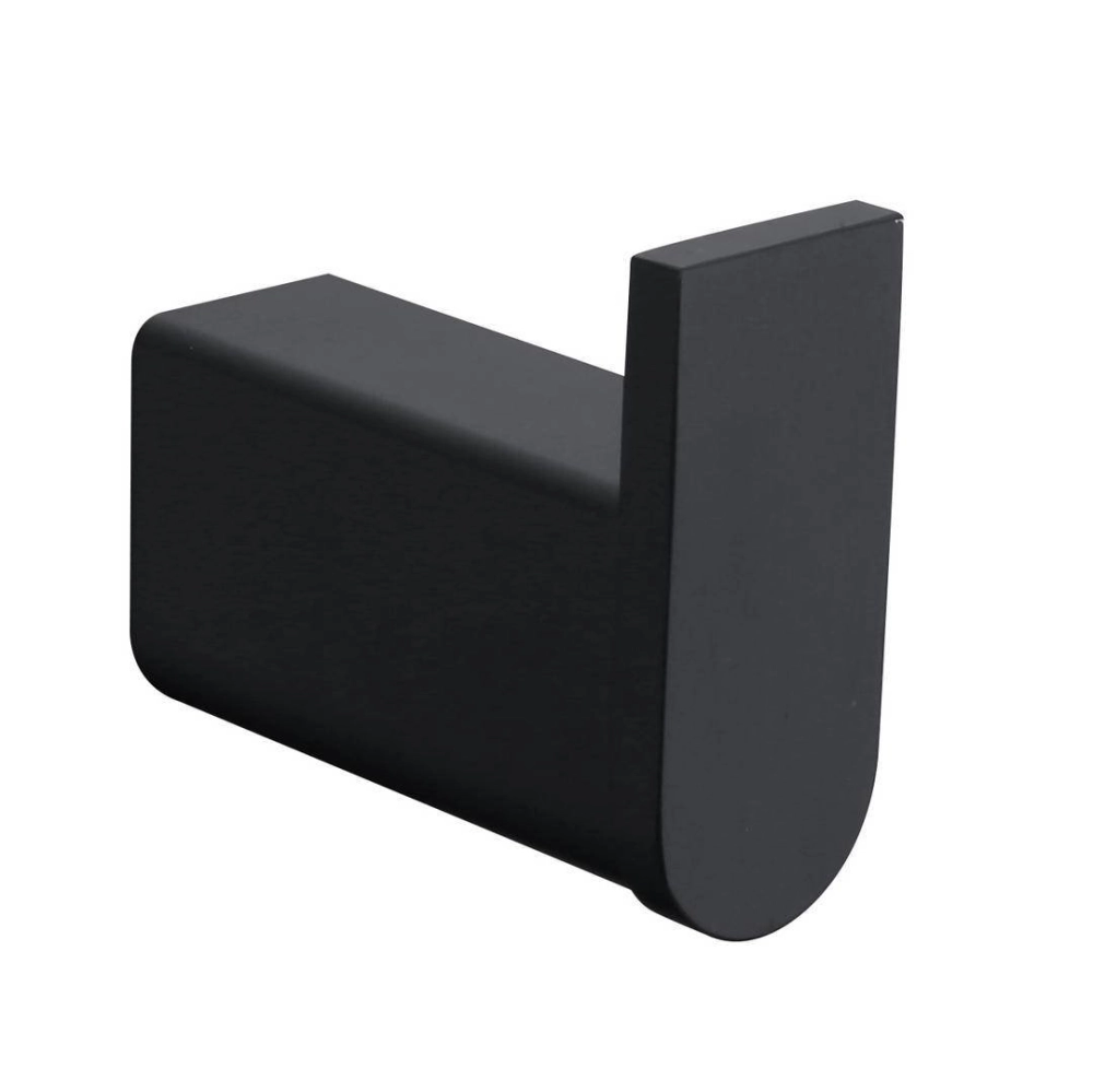 1706 B Single Robe Hook Black