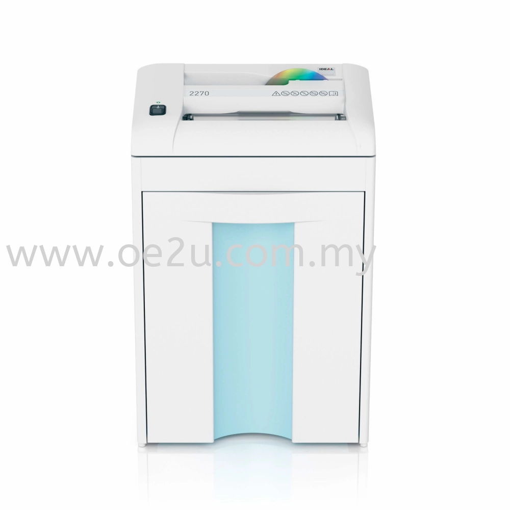 IDEAL 2270 Paper Shredder (Shred Capacity: 11-13 Sheets, Strip Cut: 4mm, Bin Capacity: 20 Liters)_Made in Germany