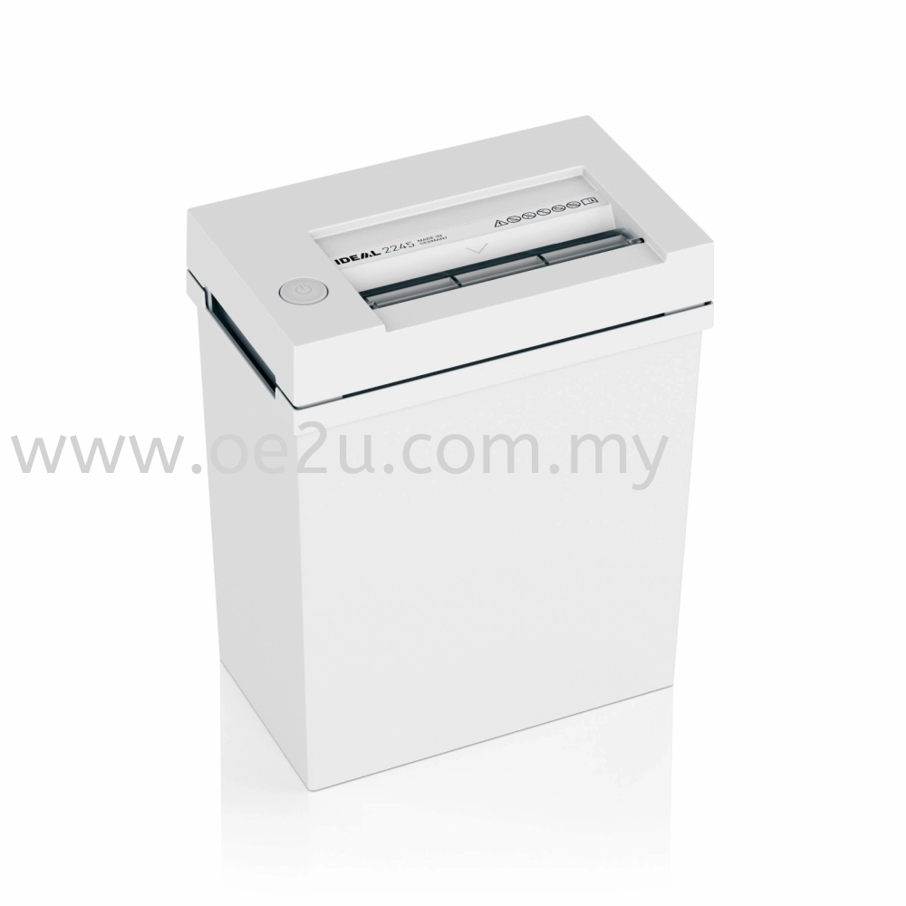 IDEAL 2245 Paper Shredder (Shred Capacity: 11-13 Sheets, Strip Cut: 4mm, Bin Capacity: 20 Liters)_Made in Germany