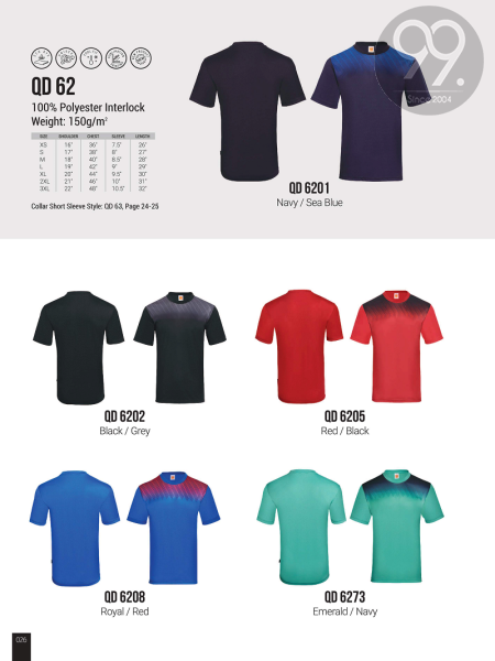 QD62 OREN SPORT R-Neck Tee (Microfiber) Apparel Ready Make Products Selangor, Malaysia, Kuala Lumpur (KL), Kajang Uniform, Manufacturer, Supplier, Supply | 99 Uniform Factory Sdn Bhd