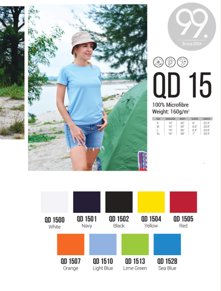 QD15  OREN SPORT  (Female) R-Neck Tee (Microfiber) Apparel Ready Make Products Selangor, Malaysia, Kuala Lumpur (KL), Kajang Uniform, Manufacturer, Supplier, Supply | 99 Uniform Factory Sdn Bhd