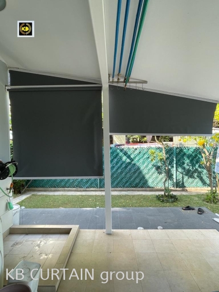 Outdoor Roller Blind Outdoor / Exterior BLINDS & SHADES Johor Bahru (JB), Malaysia, Singapore, Mount Austin, Skudai, Kulai Design, Supplier, Renovation | KB Curtain & Interior Decoration