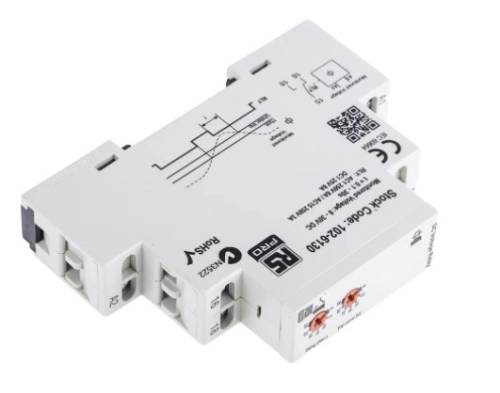 102-6130 - RS PRO Voltage Monitoring Relay With SPDT Contacts, 1 Phase, Undervoltage