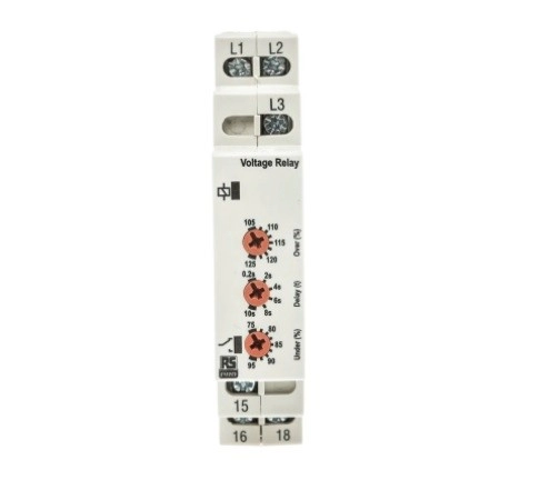 102-6137 - RS PRO Phase, Voltage Monitoring Relay With SPDT Contacts, 3 Phase, Overvoltage, Undervol