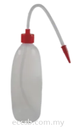 Wash Bottles Plastic, Oval with Cap (Brand: ECC)