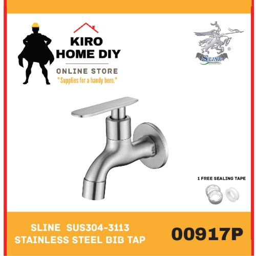 SLINE  SUS304-3113 Stainless Steel Bib Tap - 00917P