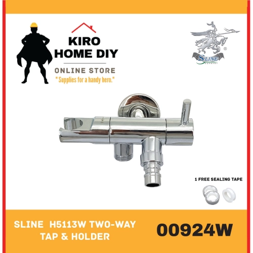 SLINE  H5113W Two-way Tap & Holder - 00924W