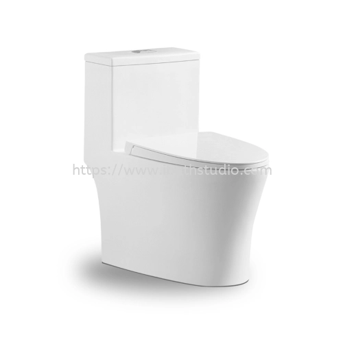 MODERN DEPOT GION WASHDOWN RIMLESS ONE PIECE WC SET C/W SOFT CLOSE SEAT COVER