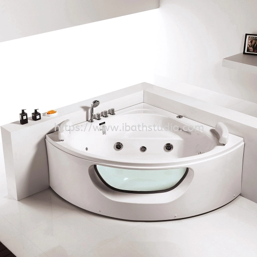 Modern Depot Tracy Basic Corner Massage Bathtub