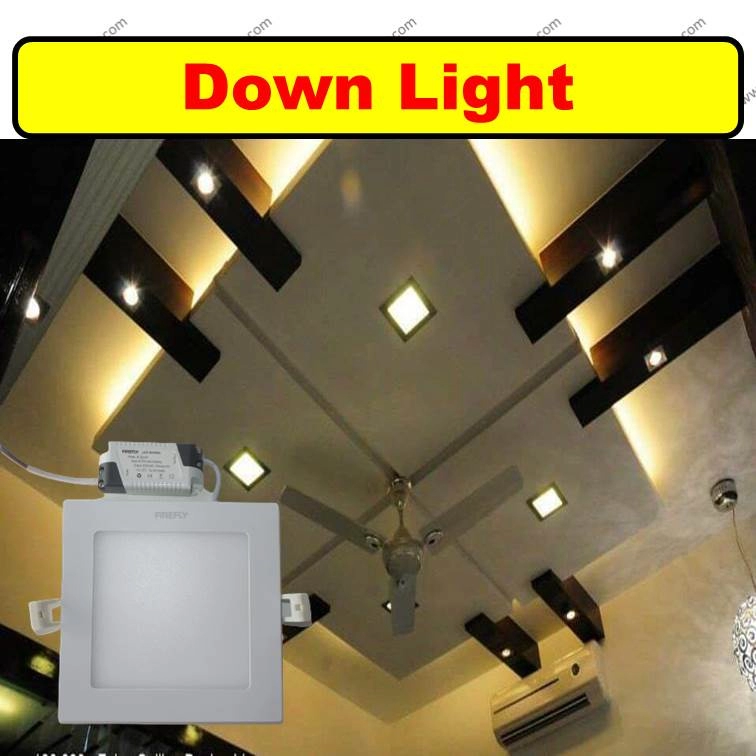 （吸顶灯/石膏灯）12W Round LED Down Light 12W Square LED Down Light Lampu Ceiling