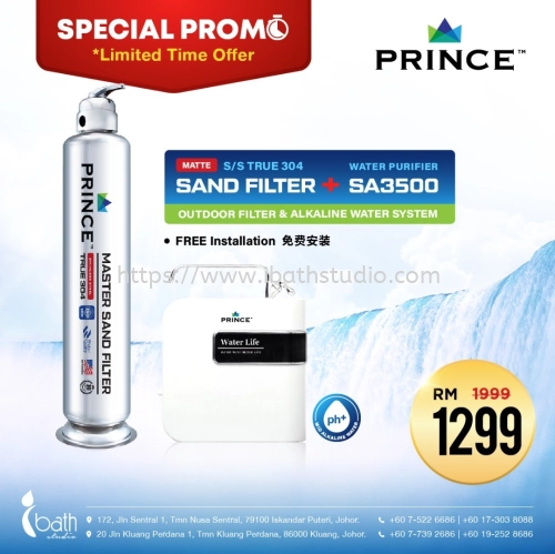 PRINCE SS MATT SAND FILTER AND SA3500 WATER DISPENSER