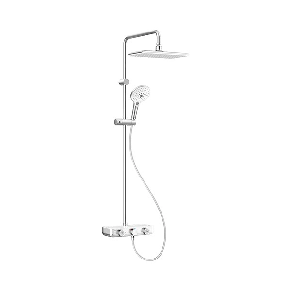 FFAS4955-701500BC0 EasySET Exposed Shower Auto Temperature Mixer with Integrated Rainshower Kit