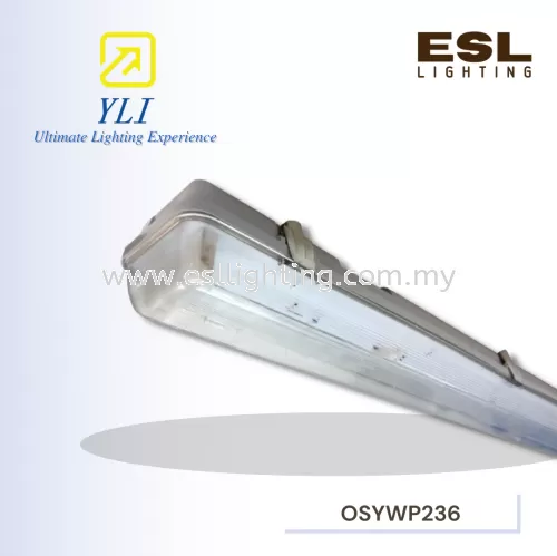 YLI T8 LED Weatherproof Fitting OS YWP 236 2X1200mm IP65