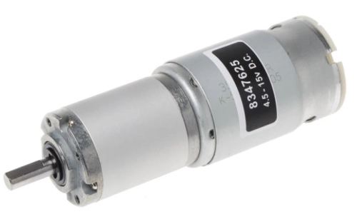 834-7625 - RS PRO Brushed Geared DC Geared Motor, 12.8 W, 12 V, 1.2 Nm, 14 rpm, 6mm Shaft Diameter