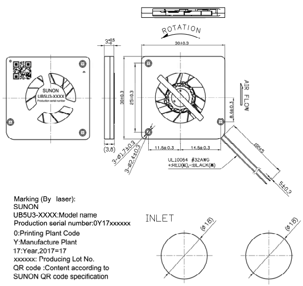 UB5U3-700B Mighty Mini Fan & Blower Sunon Singapore Distributor, Supplier, Supply, Supplies | Mobicon-Remote Electronic Pte Ltd