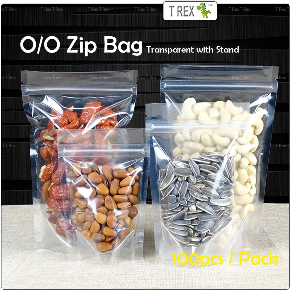 100pcs O/O Transparent Airtight Seal Zip Bag With Stand Up Pouch Malaysia,  Selangor, Kuala Lumpur (KL), Bukit Sentosa Supplier, Suppliers, Supply,  Supplies | T Rex Metalware Sdn Bhd