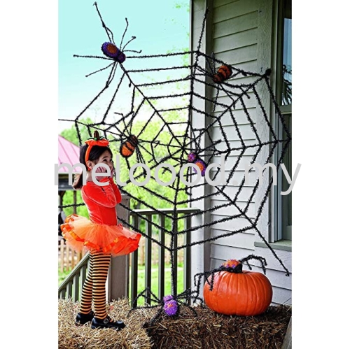 Giant Halloween Cobweb Spider Web Spider Props Party Decoration Halloween Spiders Web Stretchy Yarn