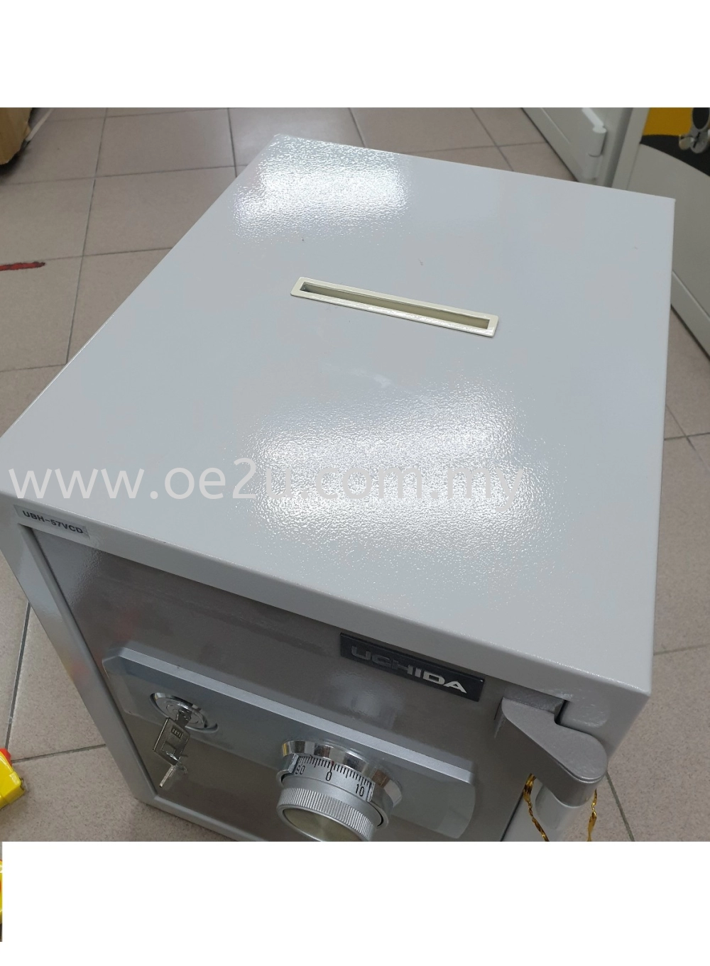 UCHIDA UBO-105E Fire Resistant Safe Box with Envelope Slot (Digital Lock)_105kg