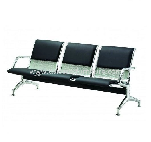 LC3U THREE SEATER LINK VISITOR CHAIR WITH CHROME METAL BASE