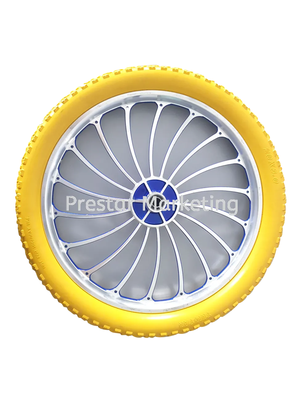 PRESTAR 20" TRISTAR ALLOY RIM YELLOW PU WHEEL