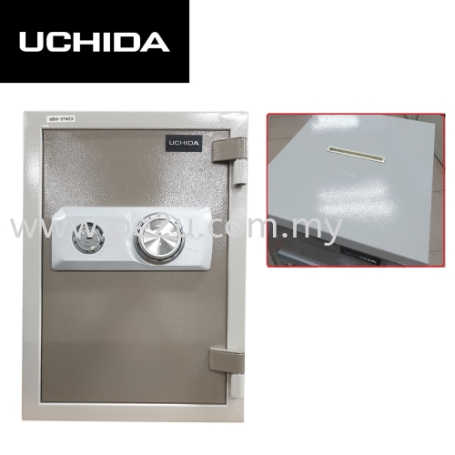 UCHIDA UBH-57VCD Fire Resistant Safe Box with Envelope Slot (Dial Lock)_57kg