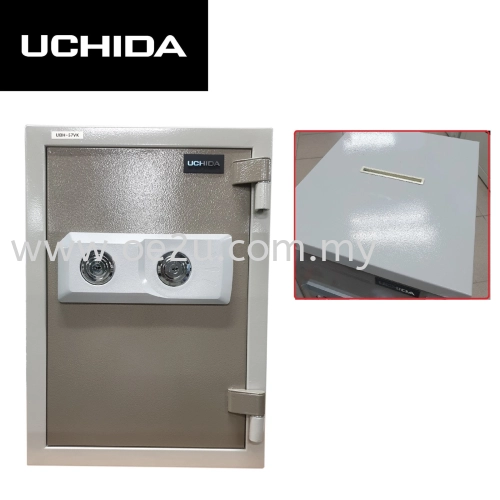 UCHIDA UBH-57VK Fire Resistant Safe Box with Envelope Slot (Double Keylock)_57kg