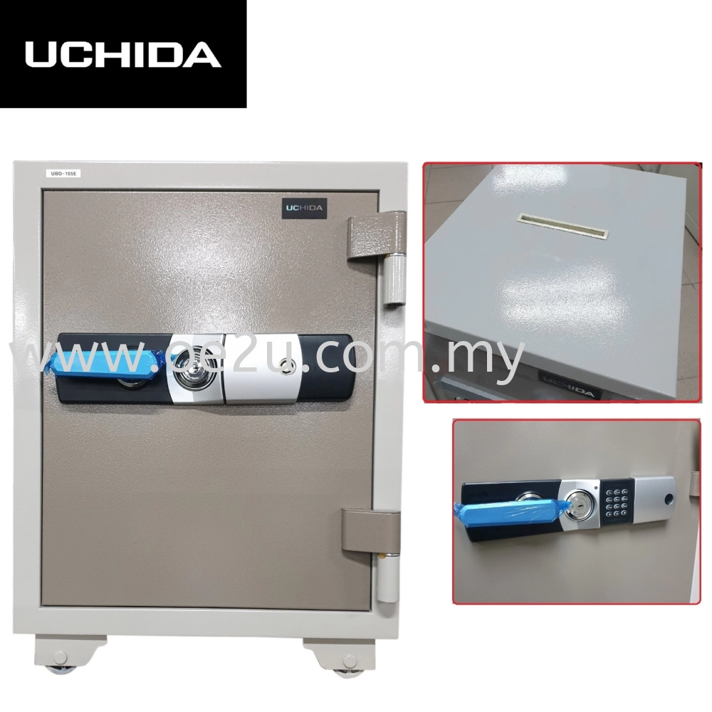 UCHIDA UBO-105E Fire Resistant Safe Box with Envelope Slot (Digital Lock)_105kg