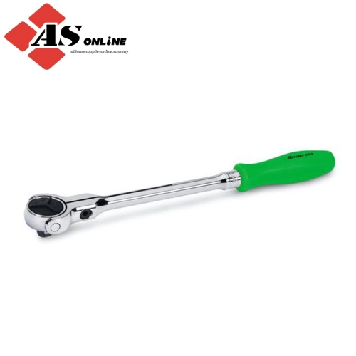 SNAP-ON 3/8" Drive 100-Tooth Hard Grip Swivel Head Ratchet (Green) / Model: FHNFD100G