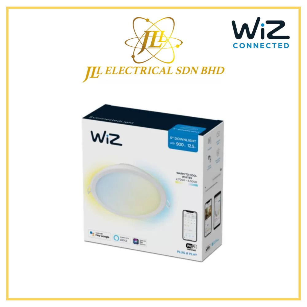 PHILIPS WIZ 12.5W 900LM 2700K TO 6500K 5INCH ROUND DIMMABLE TUNABLE LED SMART RECESSED DOWNLIGHT