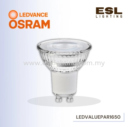 LEDVANCE 4.5W LED VALUE PAR 16 50 GU10 220V-240V 2700K 400lm