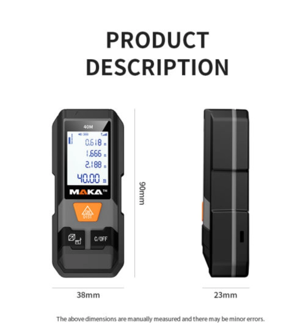 maka laser distance meter 30m mk202