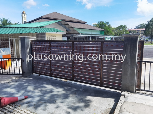 Sliding Gate @Surau Alam Damai, Kuala Lumpur Gate Selangor, Malaysia, Kuala Lumpur (KL), Cheras Contractor, Service | Plus Awning & Iron Sdn Bhd