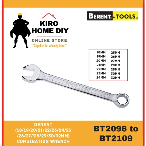 BERENT (18 - 32mm) Combination Wrench - BT2096/ BT2097/ BT2098/ BT2099/ BT2100/ BT2101/ BT2102/ BT2103/ BT2104/ BT2105/ BT2106/ BT2107/ BT2108/ BT2109