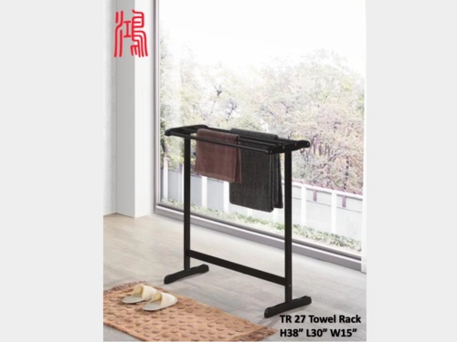 TR 27 Wooden Towel Rack (Single Layer) 