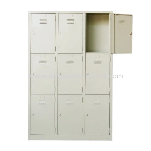 9 COMPARTMENT STEEL LOCKER