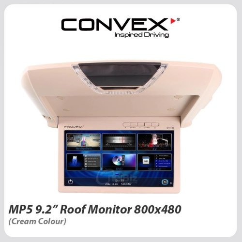 Convex MP5 9.2" HD Roof Monitor 800 x 480 (Cream Colour) - CV-550C