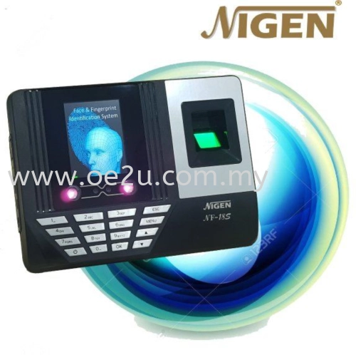 NIGEN NF-18S Face Recognition & Fingerprint Time Recorder (NO Software Needed)