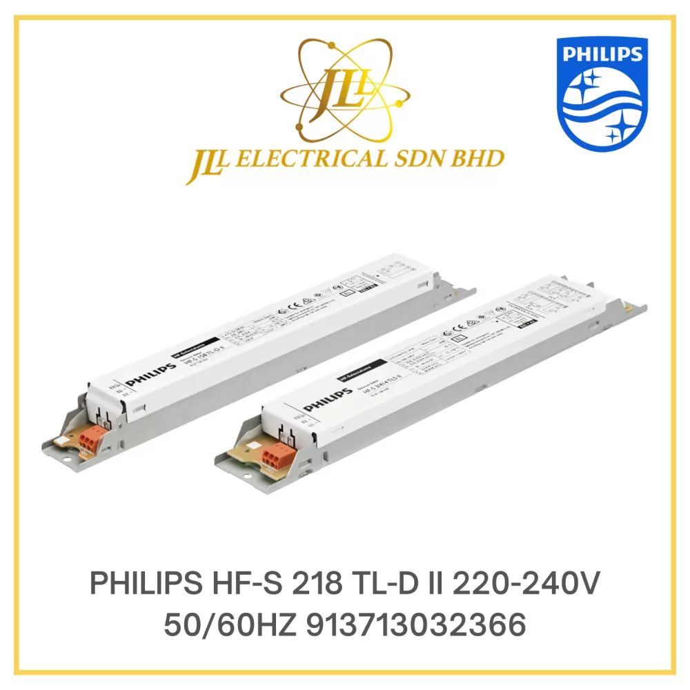 PHILIPS HFS 2x18 TL-D II 220-240V 50/60HZ Electronic Ballast 913713032366