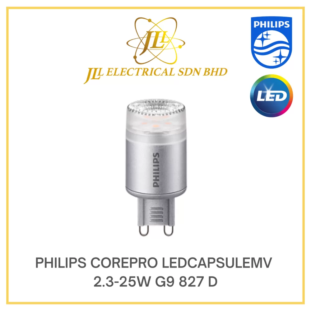 PHILIPS COREPRO LEDCAPSULE DIMMABLE G9 2.3-25W 2700K WARM WHITE PHILIPS  LIGHTING PHILIPS LED CAPSULE Kuala Lumpur (KL), Selangor, Malaysia  Supplier, Supply, Supplies, Distributor | JLL Electrical Sdn Bhd