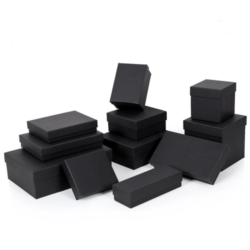 Black Colour Gift Box Rectangle Size