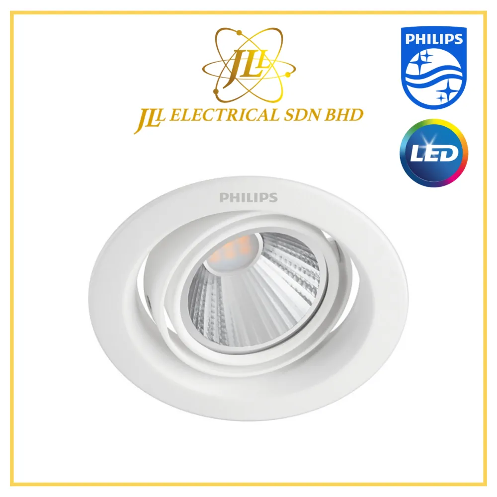 PHILIPS POMERON 7W 400LM 70MM 3.5" EYEBALL RECESSED LED SPOTLIGHT 59776 2700K/4000K