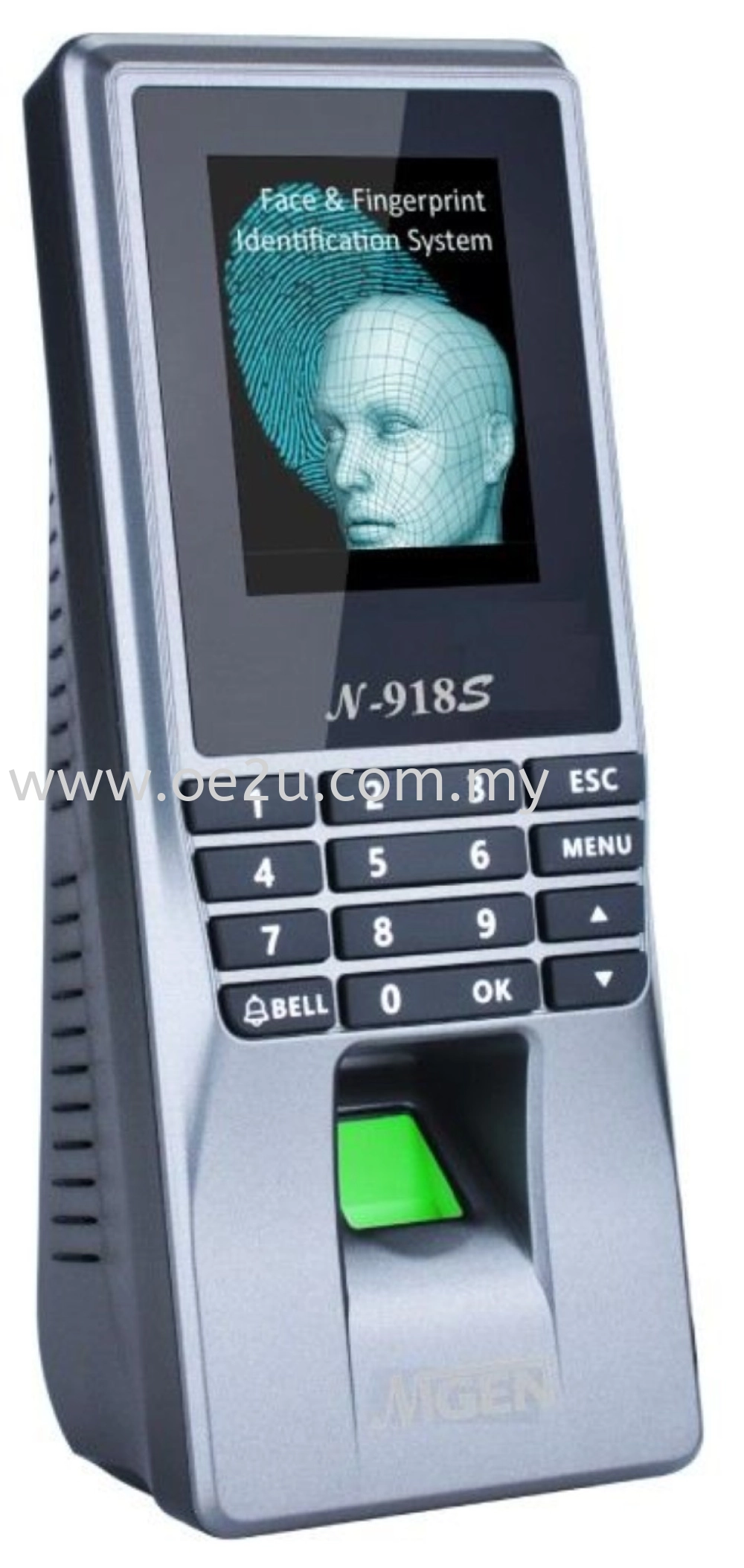 NIGEN N-918S Fingerprint Time Attendance & Door Access System (Software Reporting & WiFi Connection)