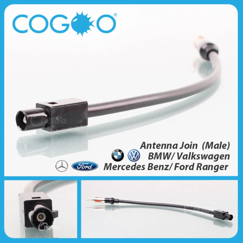 COGOO Antenna Join Socket for BMW / Volkswagen / Mercedes Benz / Ford Ranger (Male) - CG-AJM-VW01