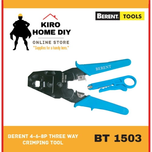 BERENT 4-6-8P Three Way Crimping Tool - BT1503