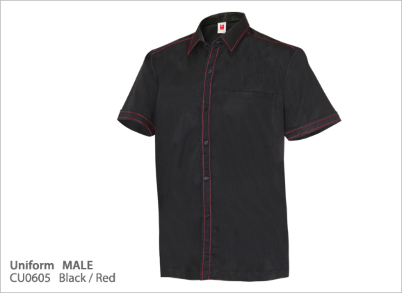 Corporate Uniform Black w Lines Series