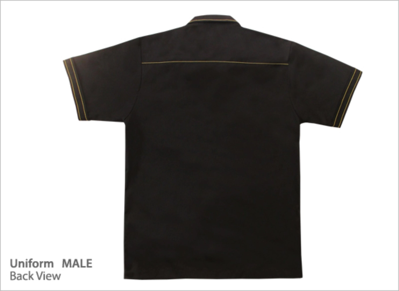 Corporate Uniform Black w Lines Series