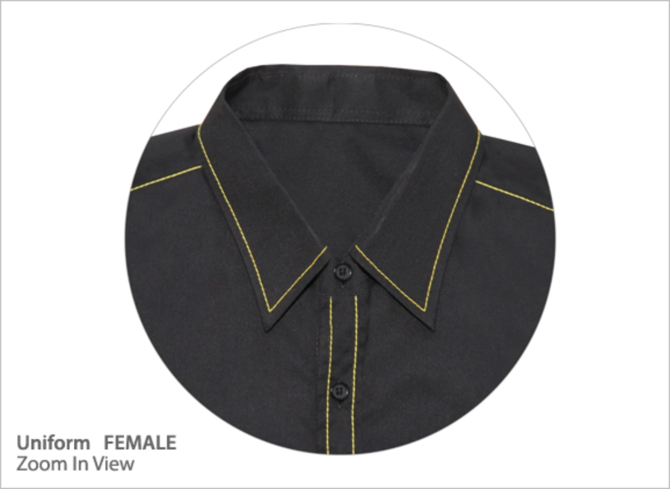 Corporate Uniform Black w Lines Series